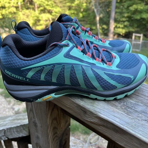 Merrell Women Siren Edge 3 Shoes Hiking Trail SZ  10 J035614 Vibram Sole Green - Picture 4 of 10